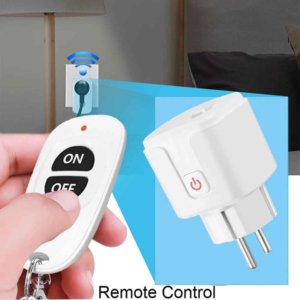 433 mhz Wireless Remote Control Switch  110V 220V 16A EU FR Smart Socket Plug Remote ON OFF Electrical Outlets for Light [HAP]