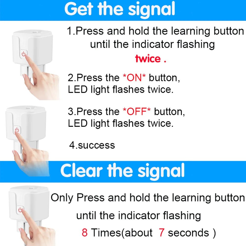 433 mhz Wireless Remote Control Switch  110V 220V 16A EU FR Smart Socket Plug Remote ON OFF Electrical Outlets for Light [HAP]