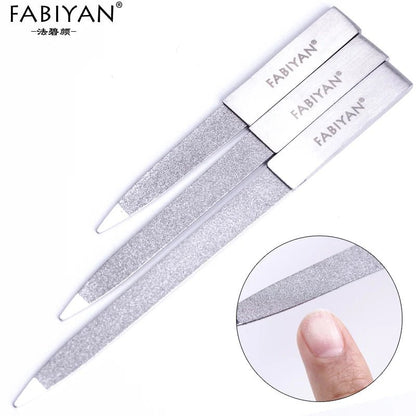 4/5/6 Inch Nail Art File Stainless Steel Metal Cuticle Pusher Remover Double Sides  Scrub Buffer Grinding Manicure Pedicure Tool [BEU]