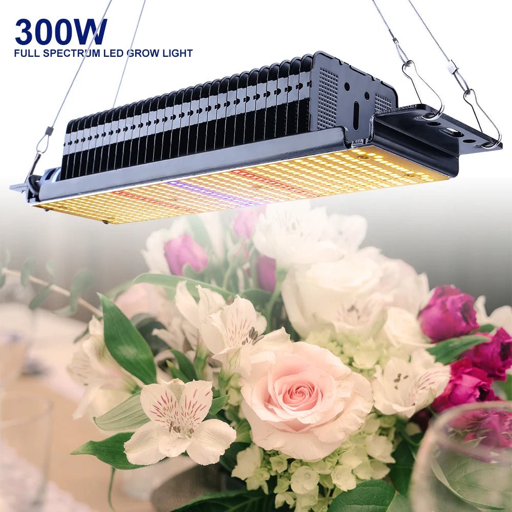 465LEDs Led Grow Light Full Spectrum 300W Phytolamp For Plants Grow Tent Complete Kit Warm White Light For Vegetable Grow Box [GAR]