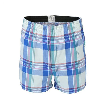 5 pcs Mens Underwear Boxers Shorts Casual Cotton Sleep Underpants Quality Plaid Loose Comfortable Homewear Striped Arrow Panties [GRM] [UND]