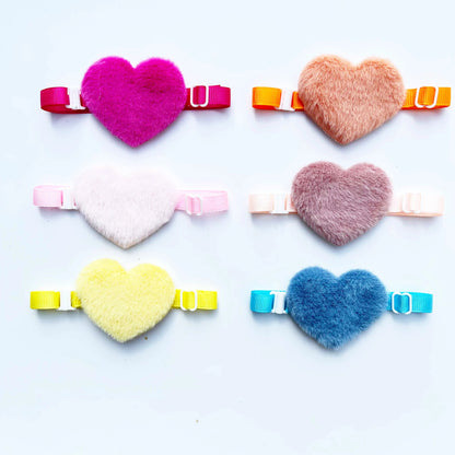 50/100pcs Valentine's Day Dog Bow Ties Heart Shape Bowties Neckties Small Dog Collars Adjustable Pet Bowtie Dog Grooming Product [PET]