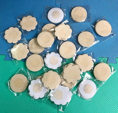 50pcs Women's Invisible Breast Lift Tape Overlays on Bra Nipple Stickers Chest Stickers Adhesivo Bra Nipple Covers Accessories [GRM] [UND]