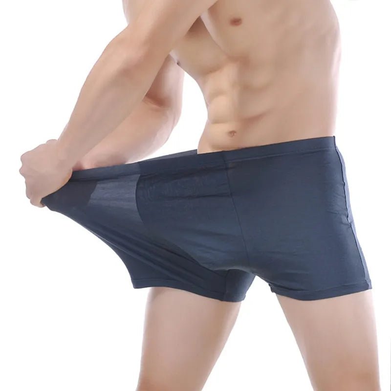 5PCS/lot Top Quality Boxers  Bamboo Underwear Male Underwear Box Plus Big Size XL-- 6XL [GRM] [UND]