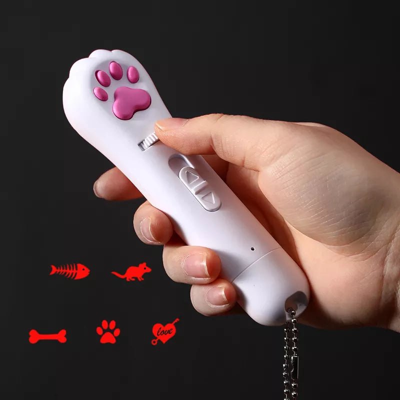 6 in 1 USB Pet LED 1 mw Laser Cat Laser Transform pattern Rechargeable Toy Interactive Bright Animation Pointer Light Pen Toys [PET]