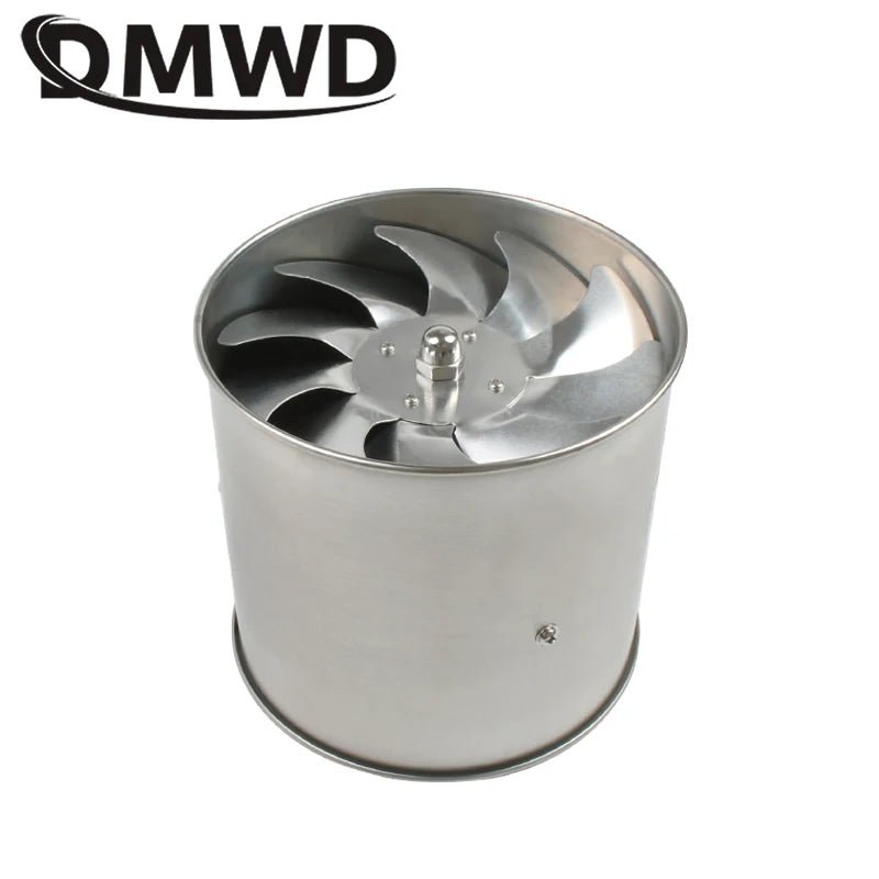 6 Inch Stainless Steel Pipe Exhaust Fan Booster 6'' Toilet Kitchen Hanging Wall Window Duct Fan Air Ventilator Extractor Blower [HAP]