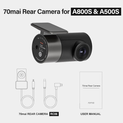 70mai Rear Cam RC06 for 70mai 4K Dash Cam 70mai A800 4K Car DVR Rearview cam 70mai Pro Plus+ for A800S & A500S [CAR]