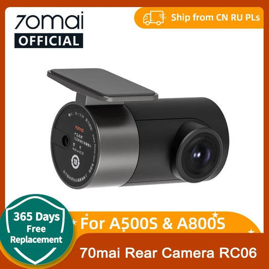 70mai Rear Cam RC06 for 70mai 4K Dash Cam 70mai A800 4K Car DVR Rearview cam 70mai Pro Plus+ for A800S & A500S [CAR]