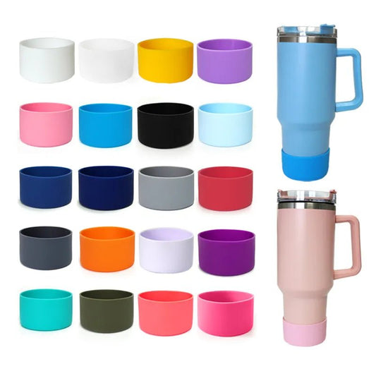 7.5cm Silicone Boot for Stanley 40oz Quencher Adventure Coffee Tumbler Ice Flow Flip 30oz 20 oz Water Bottle Bottom Sleeve Cover [MUG]