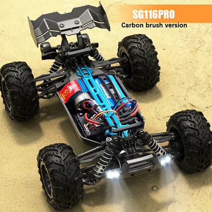 80KM/H or 40KM/H 4wd Rc Car With Led Full Scale Remote Control Cars High Speed Off-Road Drift Simulation Car Toy For Boys Gifts [TOYS]