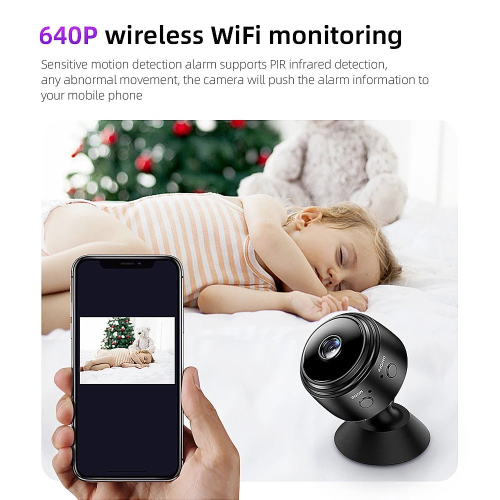 A9 640P Tuya Smart Life Mini IP Camera WIFI Security Home House Nanny Video Surveillance CCTV Indoor Wireless WIFI Camera [SEC]