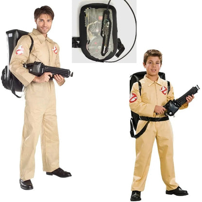 Adult Kid Ghostbusters Cosplay Costumes Halloween Costumes Anime Party Uniform Backpack Figure Jumpsuits Role Play Clothing [COS]