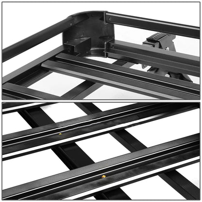 Aluminum Alloy 160*100cm Double Deck Car Roof Rack SUV RoofAluminum Alloy Cargo Carrier Basket Cargo Roof Rack [CAR]