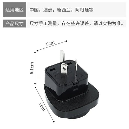 AU Adapter 10A 250V Power Socket New Zealand Argentina China Travel Study Abroad Conversion Plug Computer Mobile Phone Charger [MOB]