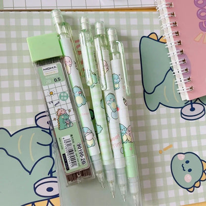 Automatic Pencil Boxed Cartoon Activity Pencil Student Cute Creative Press Pen School Stationery with Eraser Gift [STA]