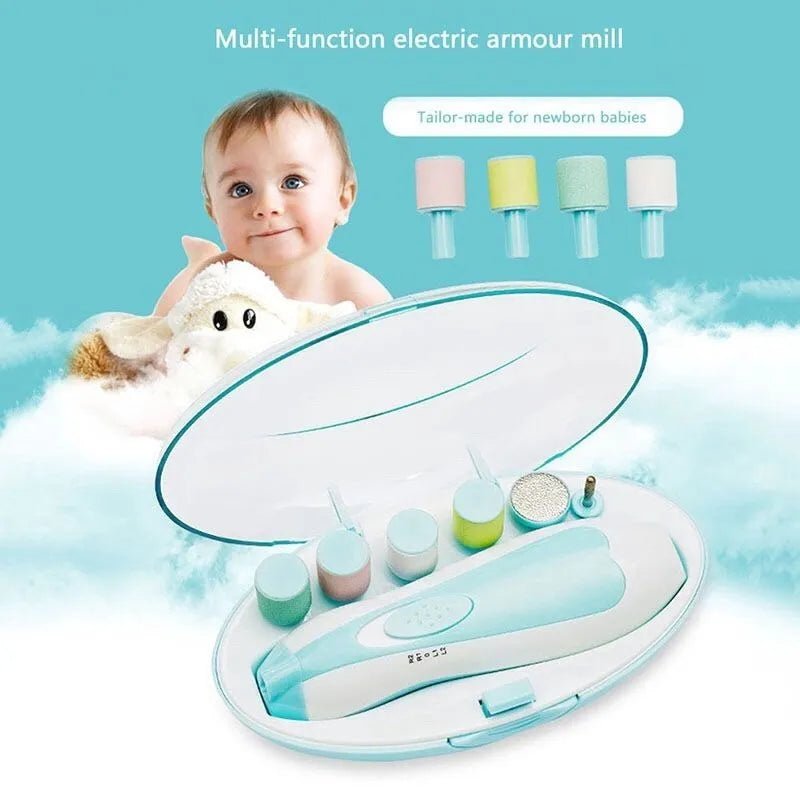 Baby Electric Nail Trimmer Kid Nail Polisher Tool Baby Care Multifunctional Fingernail Cutter Trimmer Infant Manicure Set [BEU]