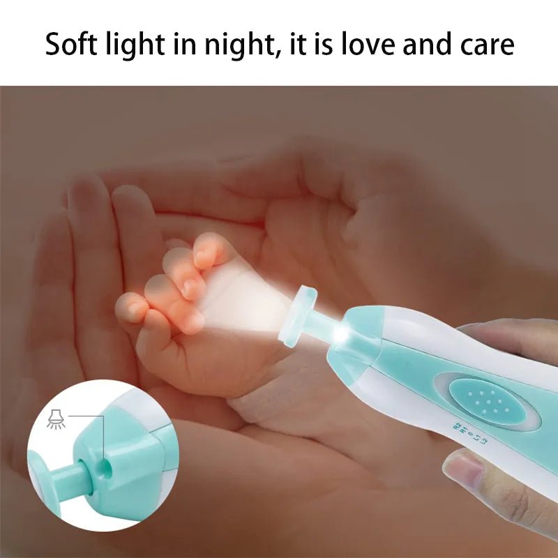 Baby Electric Nail Trimmer Kid Nail Polisher Tool Baby Care Multifunctional Fingernail Cutter Trimmer Infant Manicure Set [BEU]