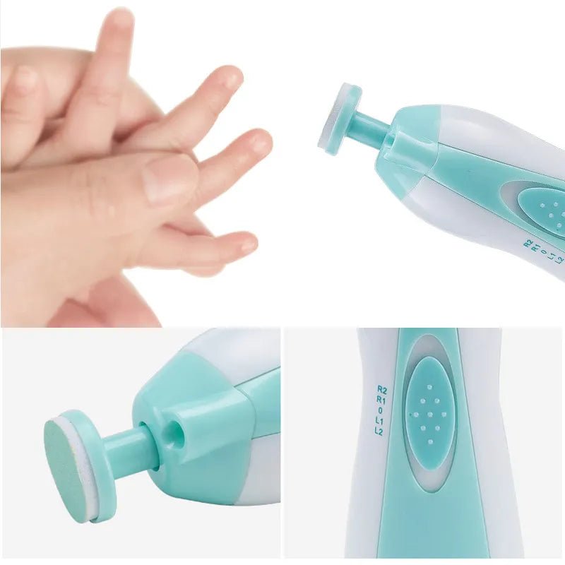 Baby Electric Nail Trimmer Kid Nail Polisher Tool Baby Care Multifunctional Fingernail Cutter Trimmer Infant Manicure Set [BEU]