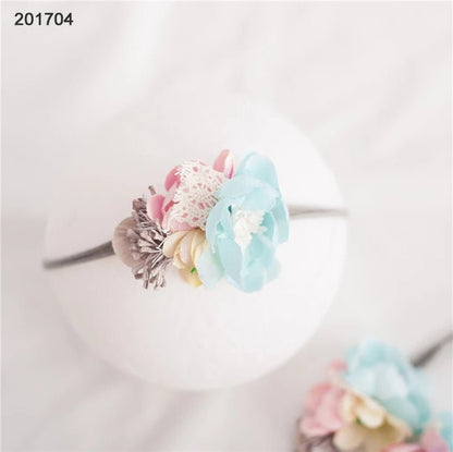 Baby Girl Elastic Flower Headbands Princess Infant Photography Accessories Hand Made Newborn Bebe Headwear Photo Props [PHO]