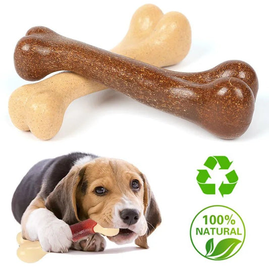 Beef Flavor Bone Dog Toys for Small Large Dogs Non-Toxic Bite Resistance Puppy Toys Pet Chew Dental Cleaning Toy Pet Products [PET]