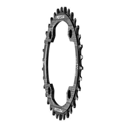 Bicycle Crank 104BCD Round Shape Narrow Wide 32T/34T/36T/38T MTB Chainring Bicycle Chainwheel Bike Circle Crankset Single Plate [SPT]