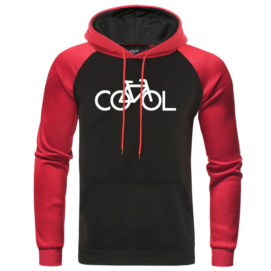 Bike It's Cool Raglan Hoodies Men 2022 Autumn Winter Hoodie Sweatshirt Man Leisure Warm Streetwear Mens Hoody Brand Pullover [MEN]