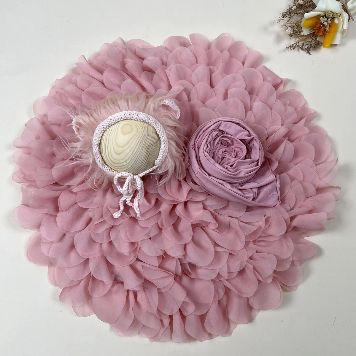 Blossom Soft Chiffon Newborn Blanket Stuffer Basket Filler Backdrop Photo Props Baby Photography Layers Little Infant Mat Studio [PHO]