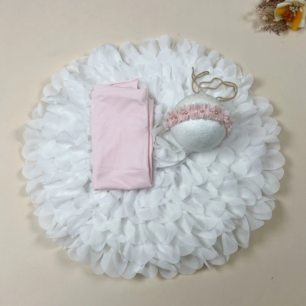 Blossom Soft Chiffon Newborn Blanket Stuffer Basket Filler Backdrop Photo Props Baby Photography Layers Little Infant Mat Studio [PHO]