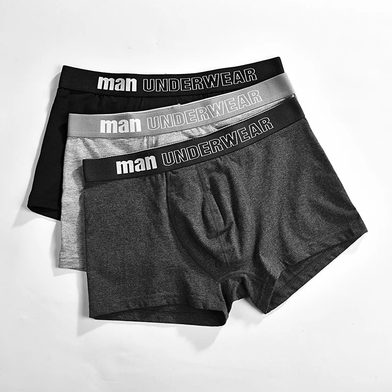 boxer mens underwear men cotton underpants male pure men panties shorts underwear boxer shorts  cotton solid cuecas [GRM] [UND]