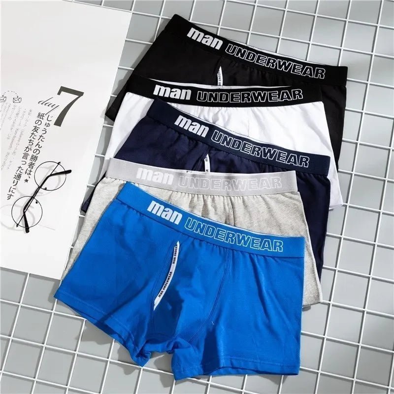 Boxer Mens Underwear Men Cotton Underpants Male Pure Men Panties Shorts Underwear Boxer Shorts Solid Cuecas 365 Calzoncillos [GRM] [UND]