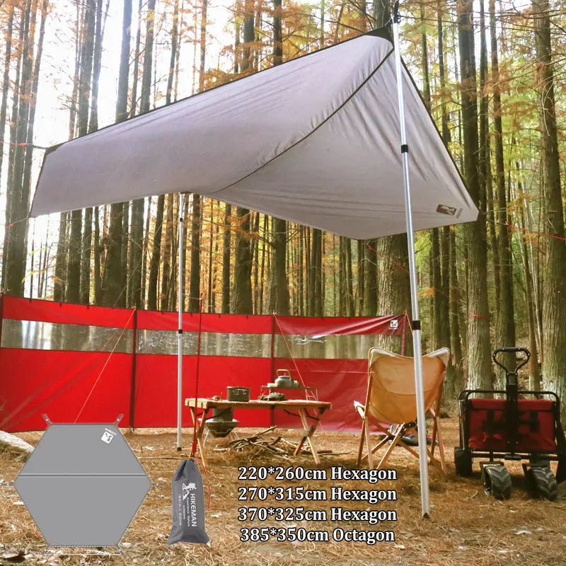 Camping Tent Tarp 210D Waterproof Ground Sheet Mat Multifunction Square,Hexagon,Octagon Picnic Mattress Car Awning Canopy [CAM]