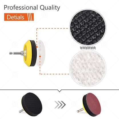 Car Detailing Polishing Sponge For Auto Headlight Restoration Kit With Buffing Pad Sanding Disc Waxing Sponge M10 Drill Adapter [CAR] [DTL]