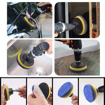 Car Detailing Polishing Sponge For Auto Headlight Restoration Kit With Buffing Pad Sanding Disc Waxing Sponge M10 Drill Adapter [CAR] [DTL]