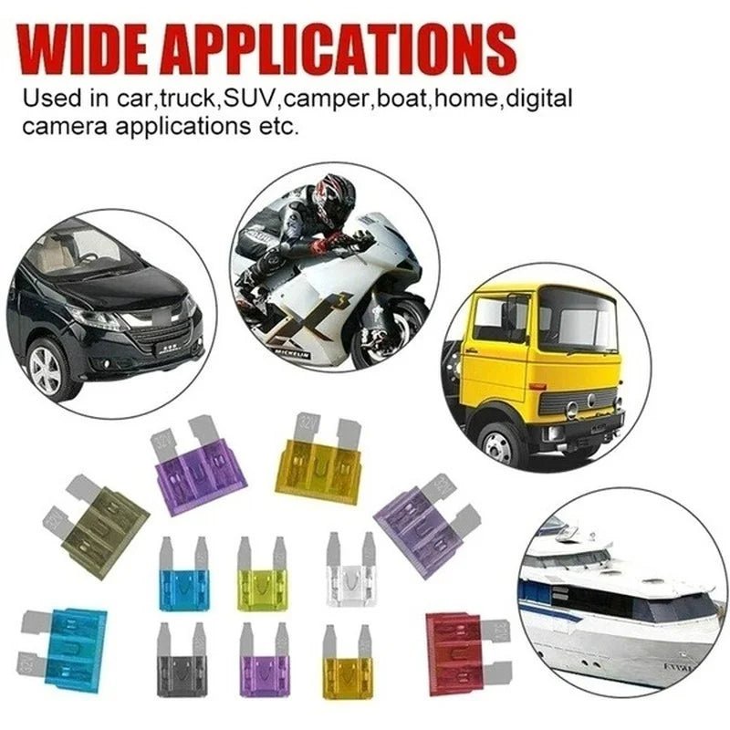 Car Fuse Blade Fuse Kit Fuses Automatic Truck Blade The Fuse Insurance Insert Insurance of Xenon Piece Lights Auto Accessories [CAR]