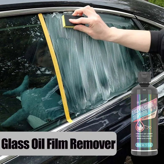 Car Glass Oil Film Remover Paste AIVC Glass Grease Water Stain Cleaner Windshield Polisher Clear Vision Car Detailing Household [CAR] [DTL]