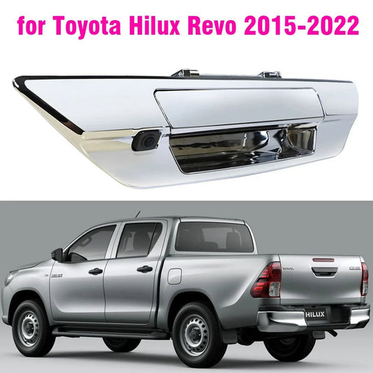 Car Tailgate Liftgate Trunk Handle Camera Rear View HD For Toyota Hilux Revo 2015-2022 Chrome [CAR]