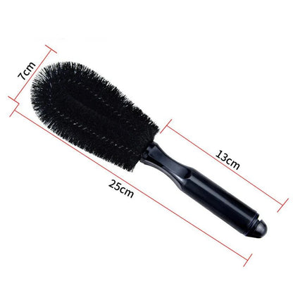 Car Wheel Brush Tyre Cleaning Brushes Tools Car Rim Scrubber Cleaner Duster Handle Motorcycle Truck Wheels Car Detailing Brush [CAR] [DTL]