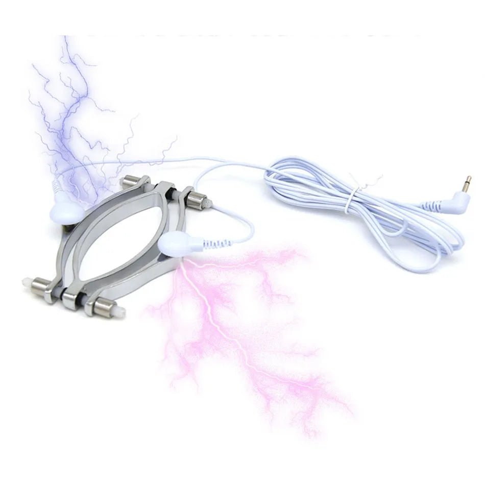 Charging Electric Shock Host Electrical stimulation Anal Plug Peni Ring Urethra Plug Nipple Clips Vaginas Masturbation Sex Toys [ADL]