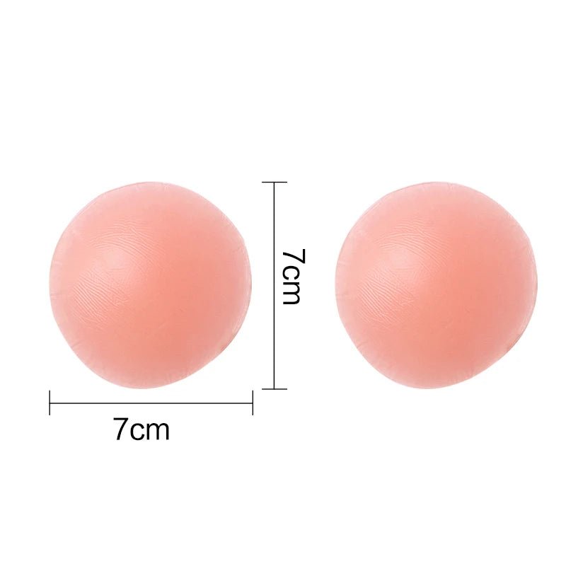 Cool Reusable Self-Adhesive Silicone Breast Nipple Cover Bra Pad Invisible Petals Pasties Women Accessories Stickers 1/3 Pairs [GRM] [UND]